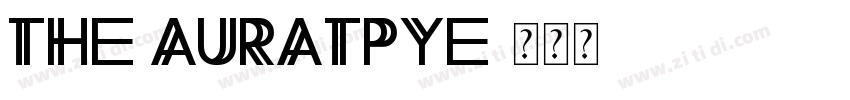 the auratpye字体转换